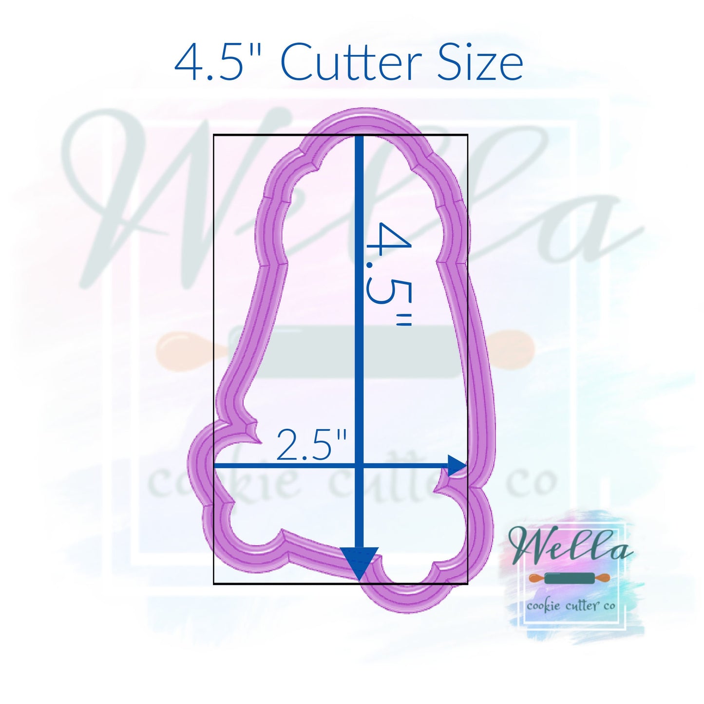 Skateboarding Ghost Cookie Cutter with Optional Stencil
