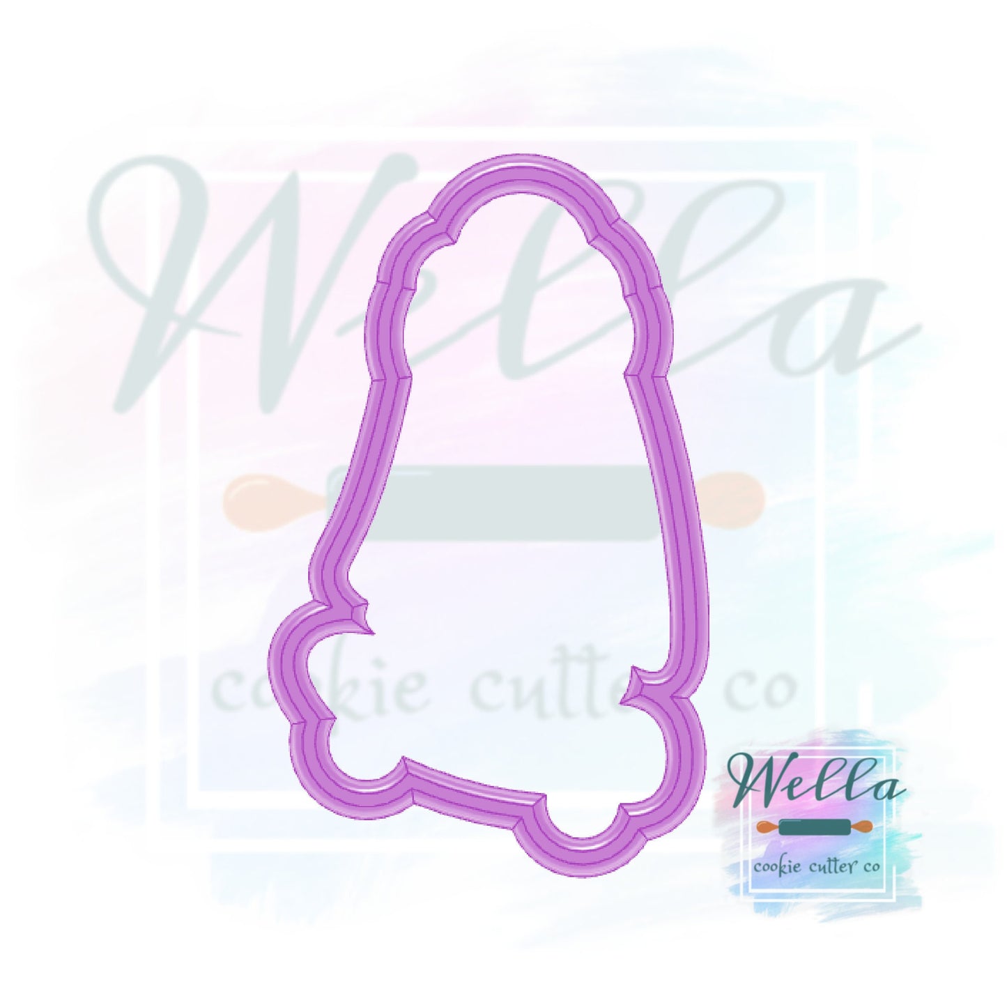 Skateboarding Ghost Cookie Cutter with Optional Stencil