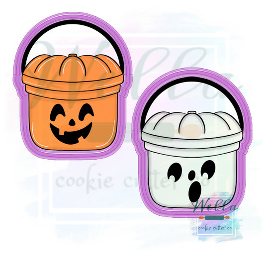Halloween Trick or Treat Bucket Cookie Cutter
