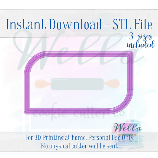Digital STL File - Molly Plaque Cookie Cutter - 3 Sizes Included 3.5", 4" & 4.5"