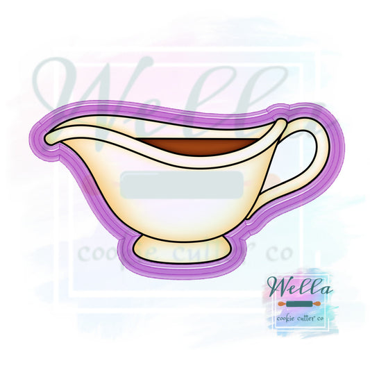 Gravy Boat Cookie Cutter, Thanksgiving Cookie Cutter