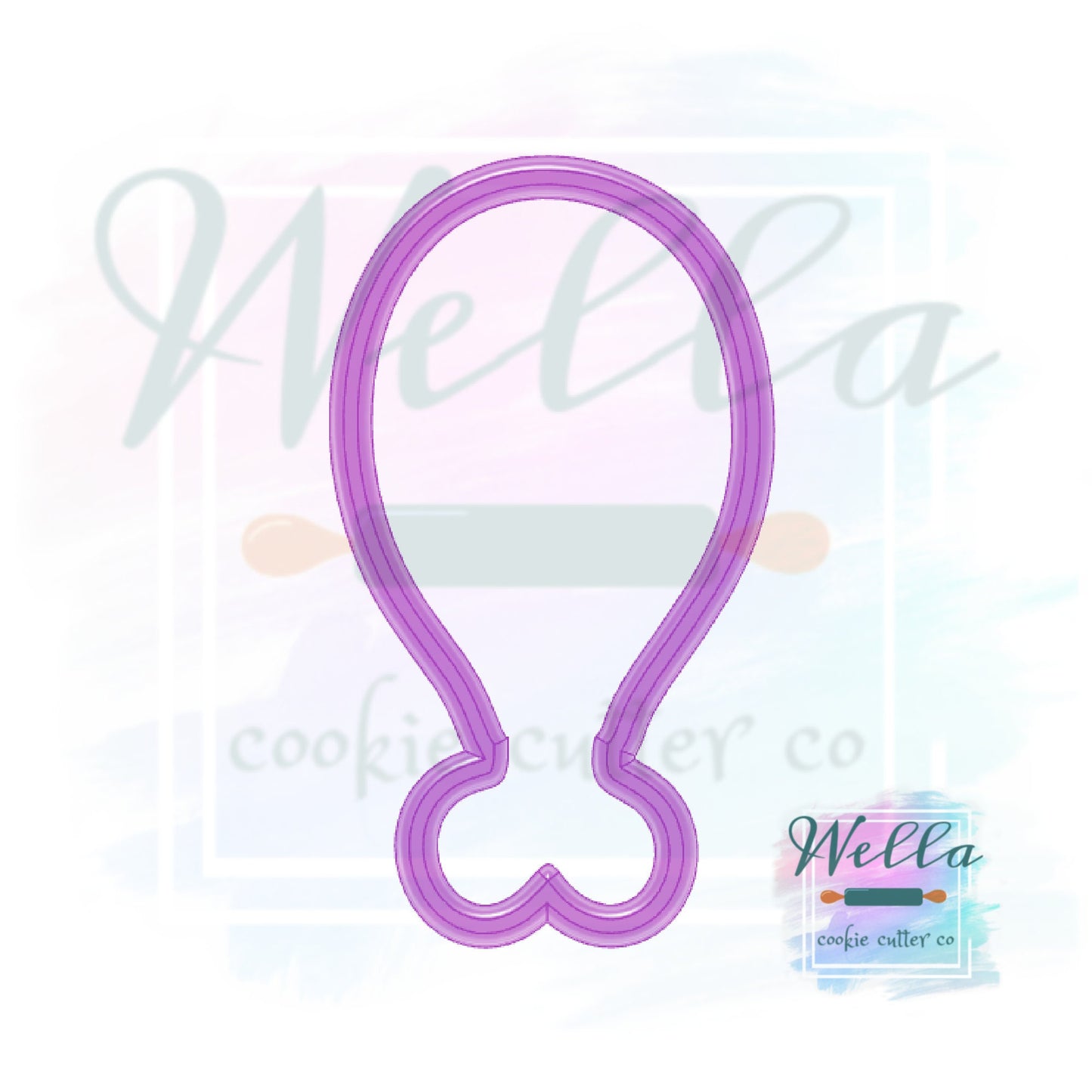 Turkey Leg Cookie Cutter, Thanksgiving Cookie Cutter