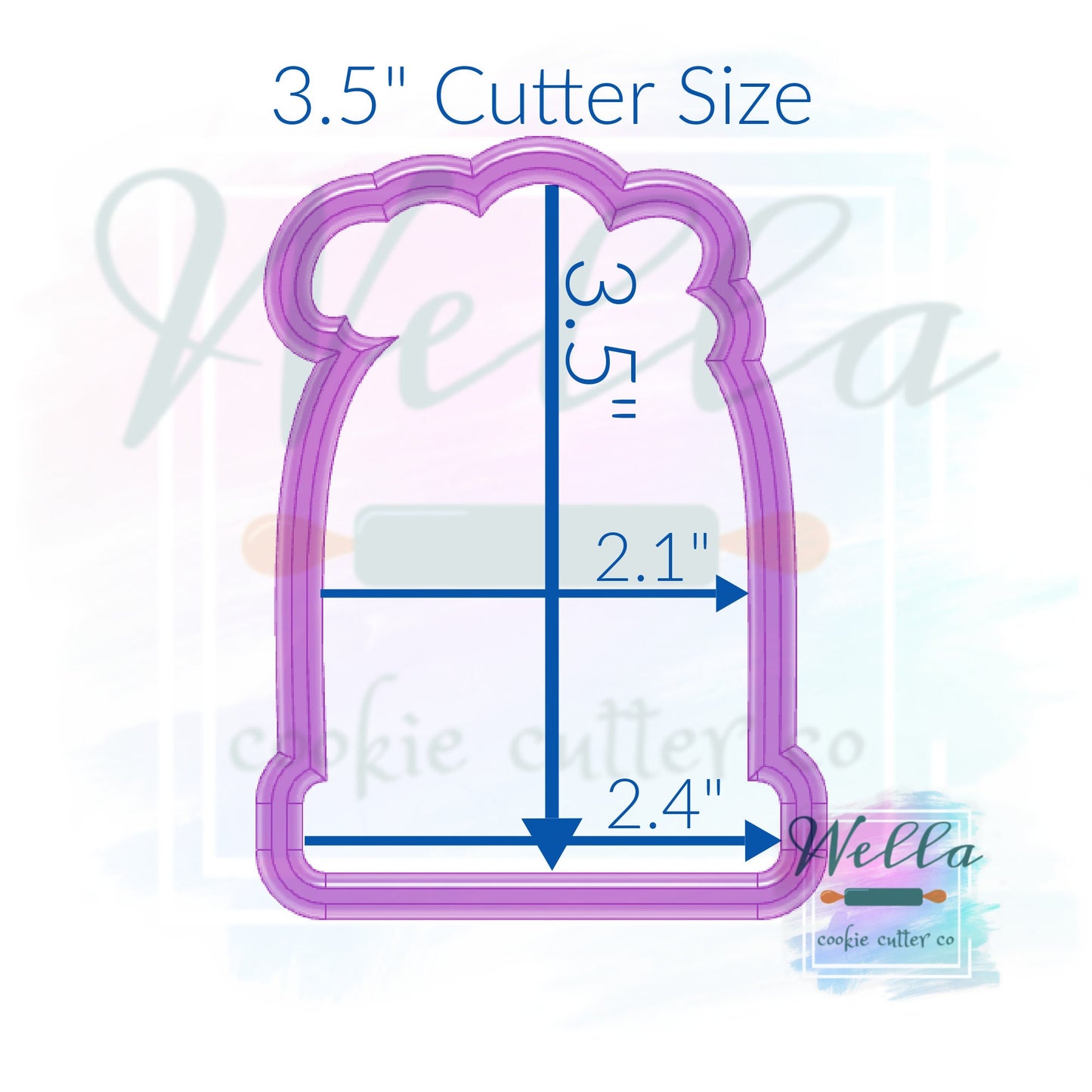 Snow Globe Cookie Cutter, Christmas Cloche Cookie Cutter
