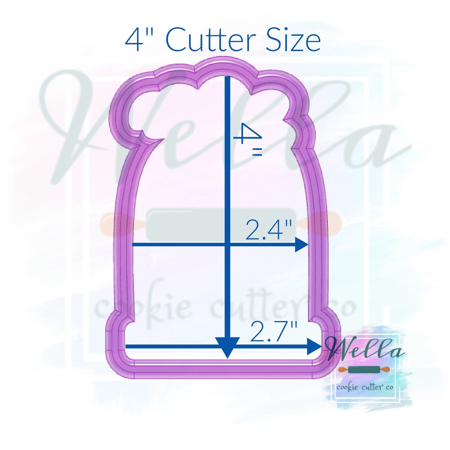 Snow Globe Cookie Cutter, Christmas Cloche Cookie Cutter