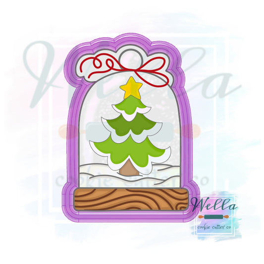Snow Globe Cookie Cutter, Christmas Cloche Cookie Cutter