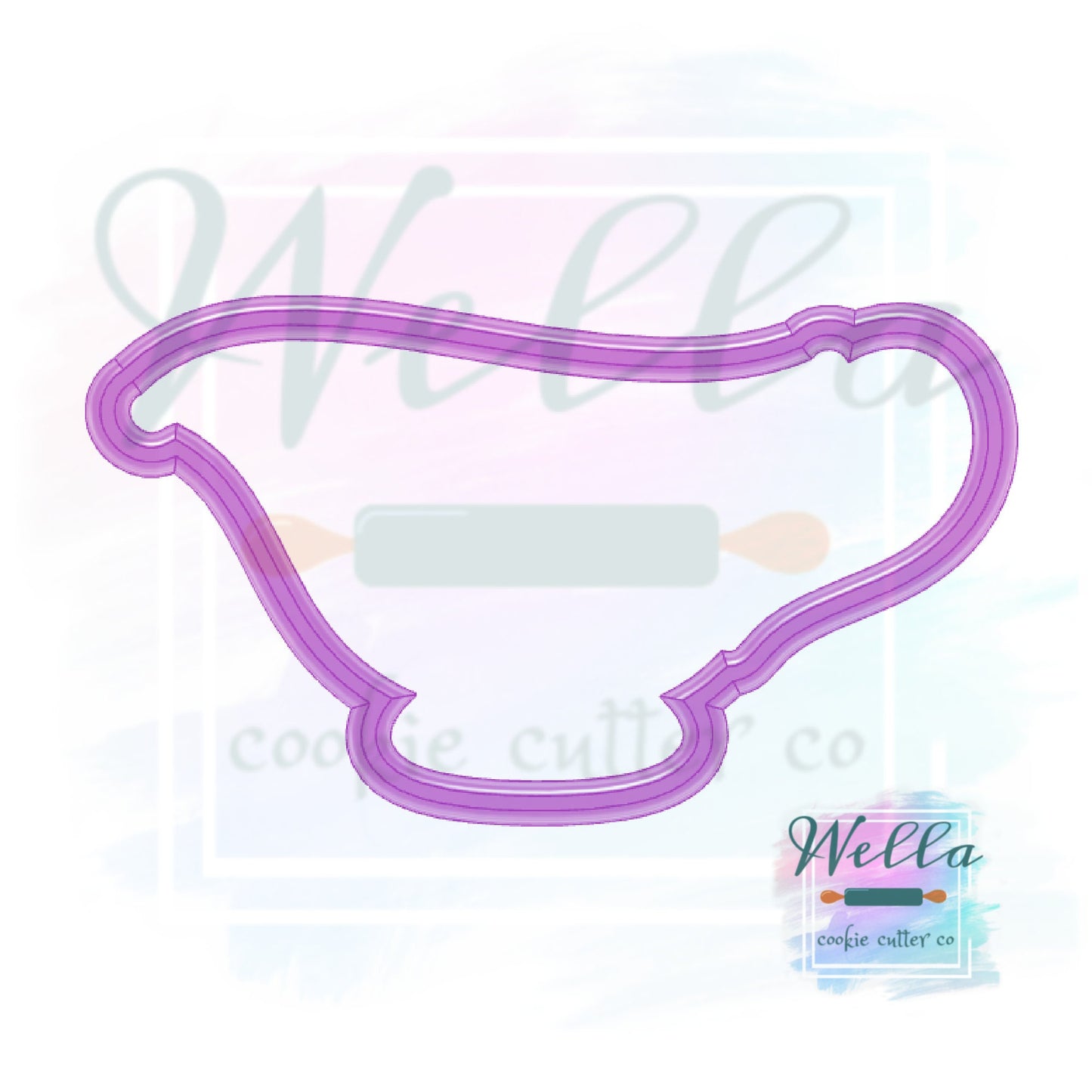 Gravy Boat Cookie Cutter, Thanksgiving Cookie Cutter