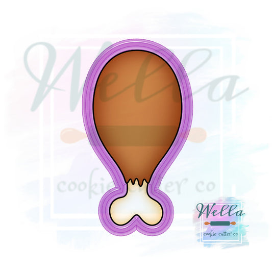 Turkey Leg Cookie Cutter, Thanksgiving Cookie Cutter