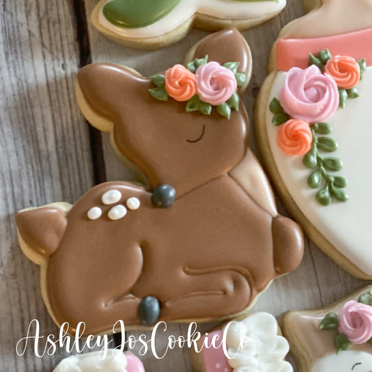 Deer Family Cookie Cutters with Optional Stencil Guides