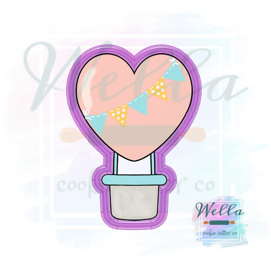Heart Air Balloon Cookie Cutter