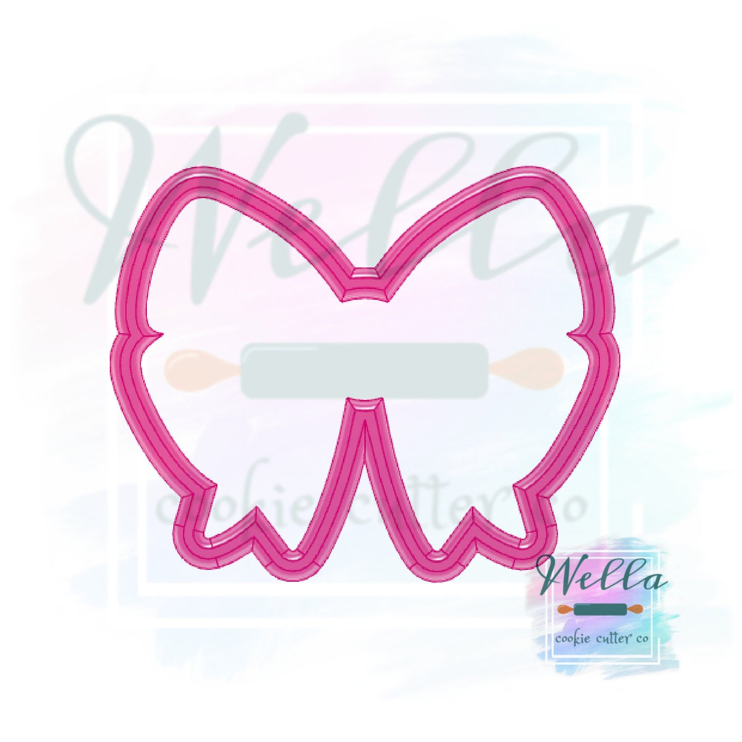 Puffy Spring Bow Cookie Cutter