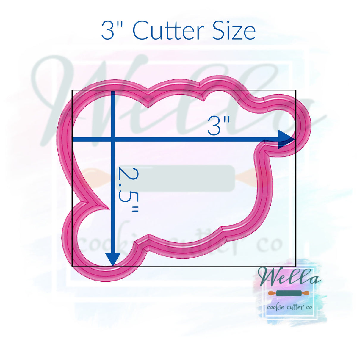 Stethoscope Heart Cookie Cutter with Optional Stencil