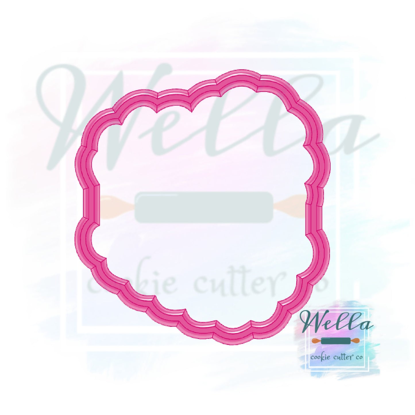 Vintage Heart Buttercream Cake Cookie Cutter