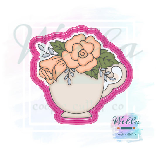Floral Teacup Cookie Cutter