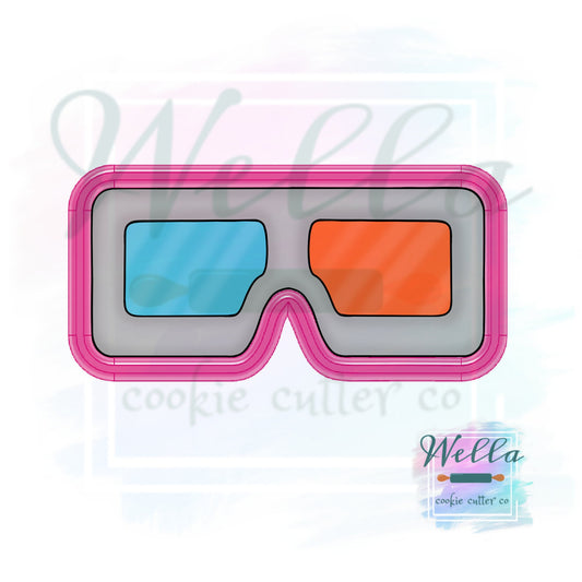 3D Glasses Cookie Cutter