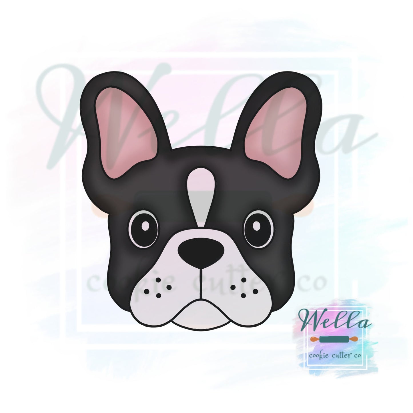 Frenchie Dog Cookie Cutter, Boston Terrier Cookie Cutter