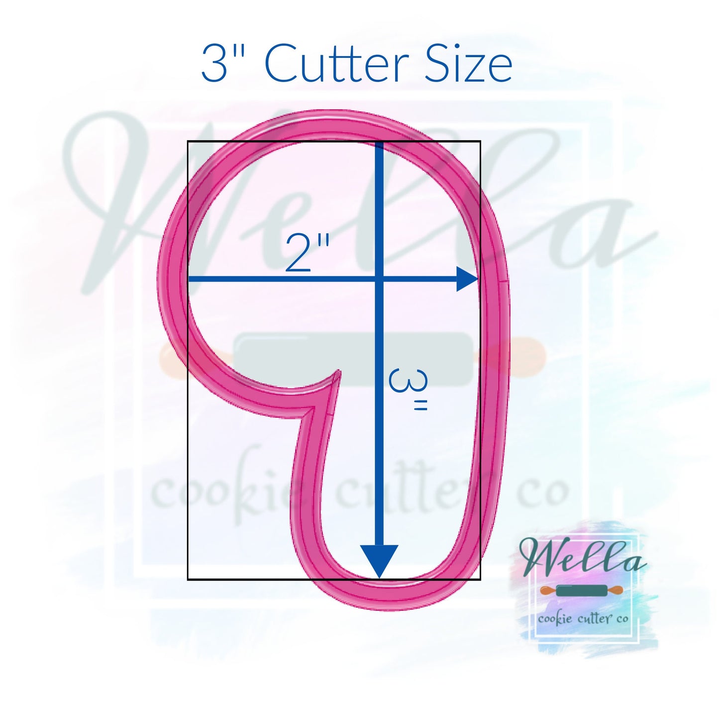 Candy Cane Chubby Cookie Cutter