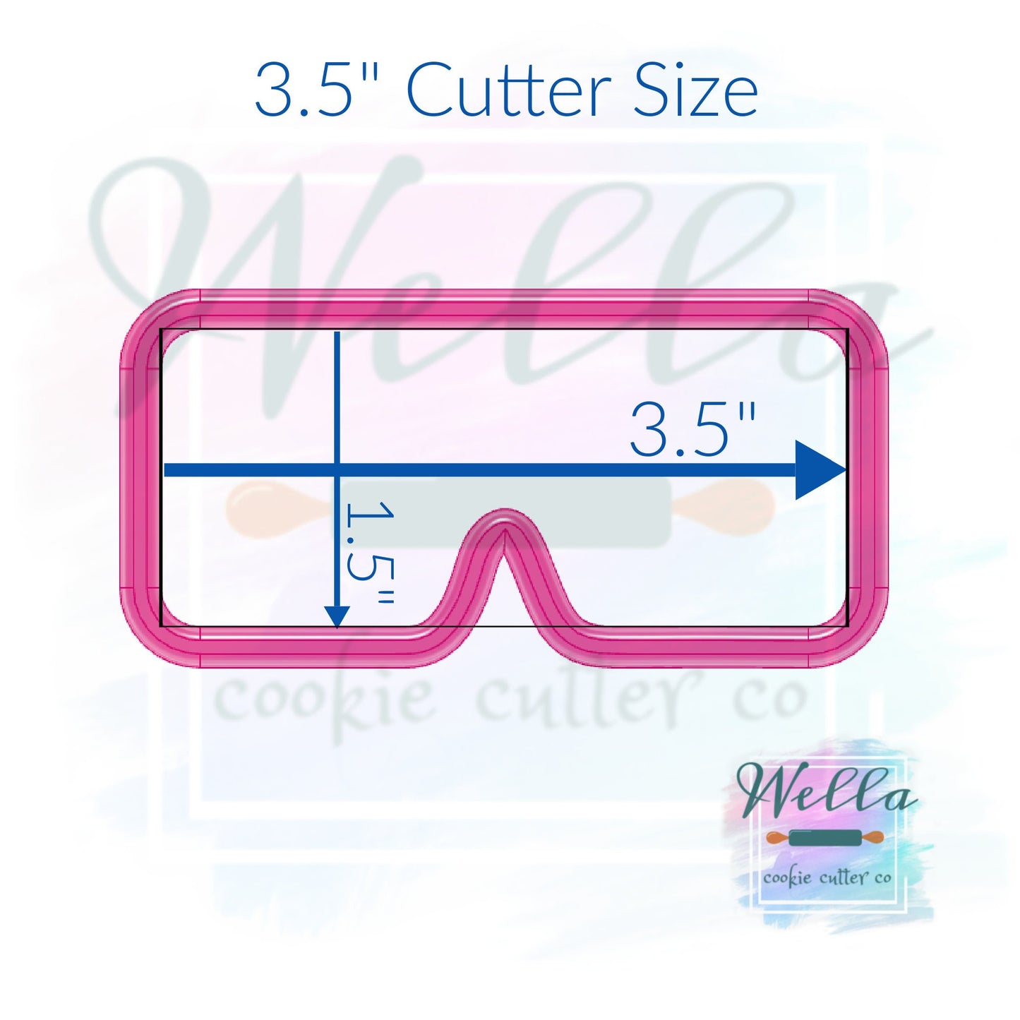 3D Glasses Cookie Cutter