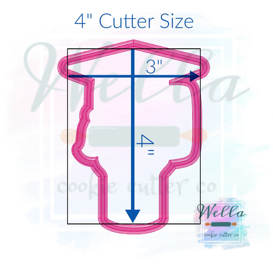 Graduation Tumbler Cookie Cutter