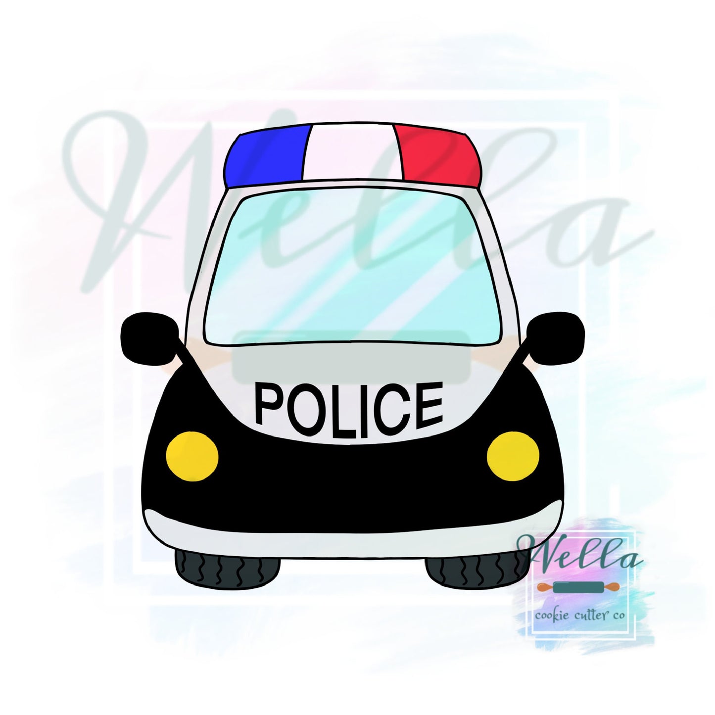 Police Car Cookie Cutter