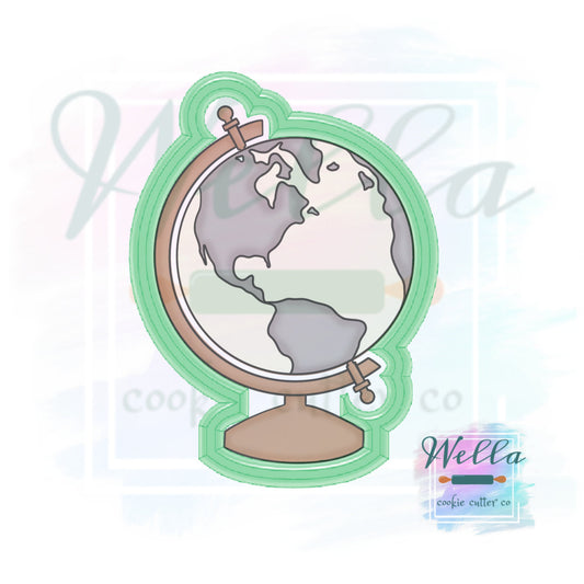 World Globe Cookie Cutter, Travel Cookie Cutter