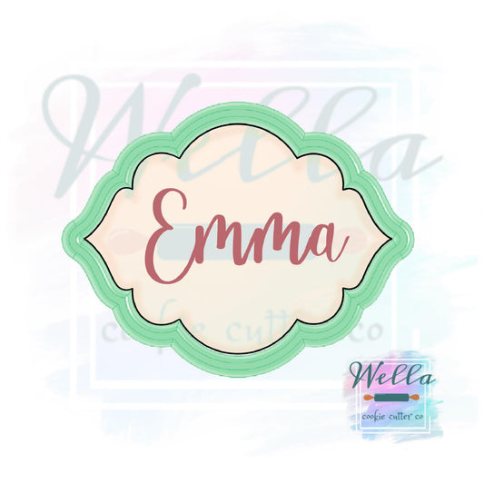 Plaque Emma Cookie Cutter