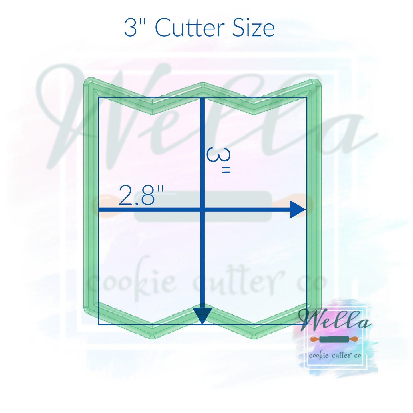 Folded Map Cookie Cutter, Travel Cookie Cutter