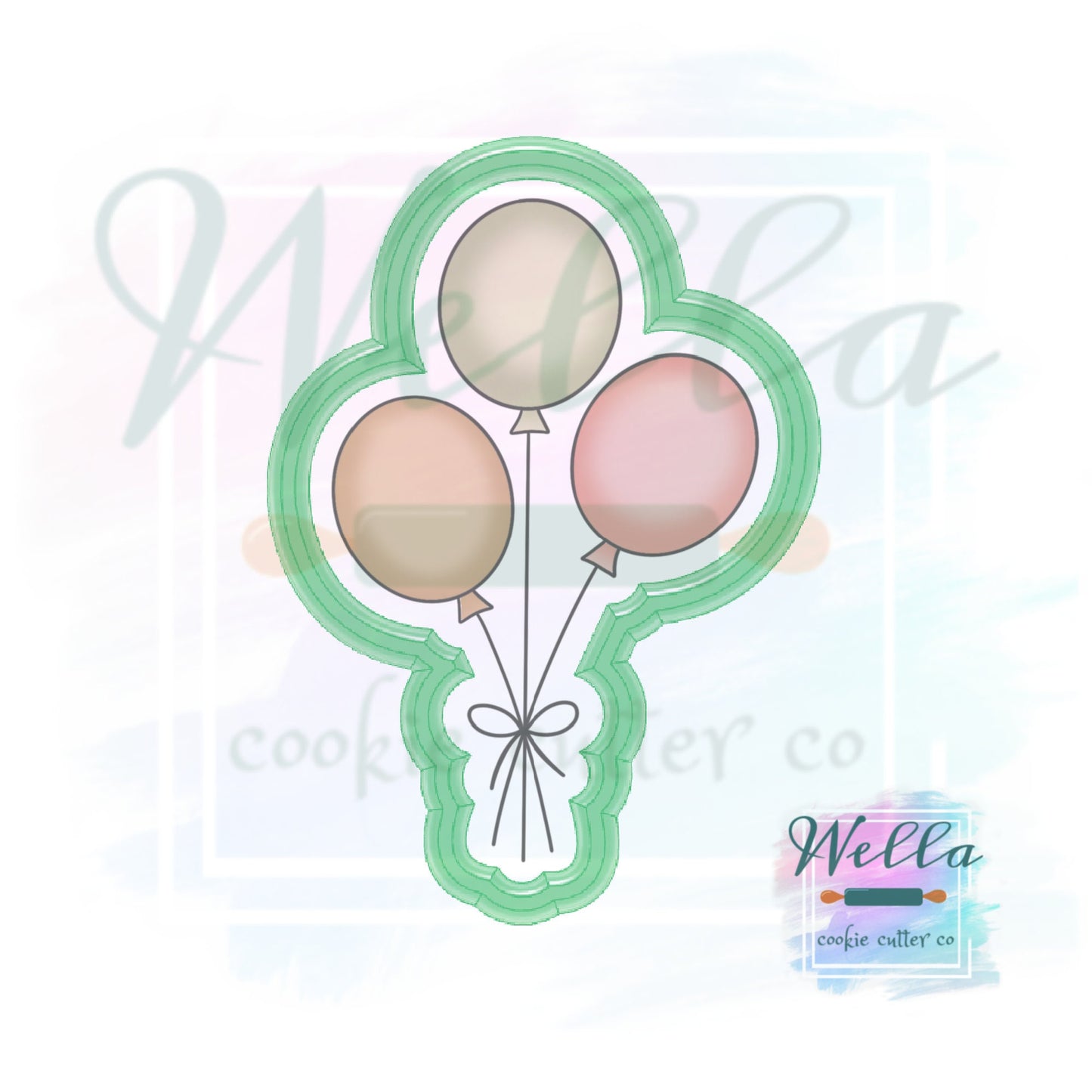 Bunch of Balloons Cookie Cutter