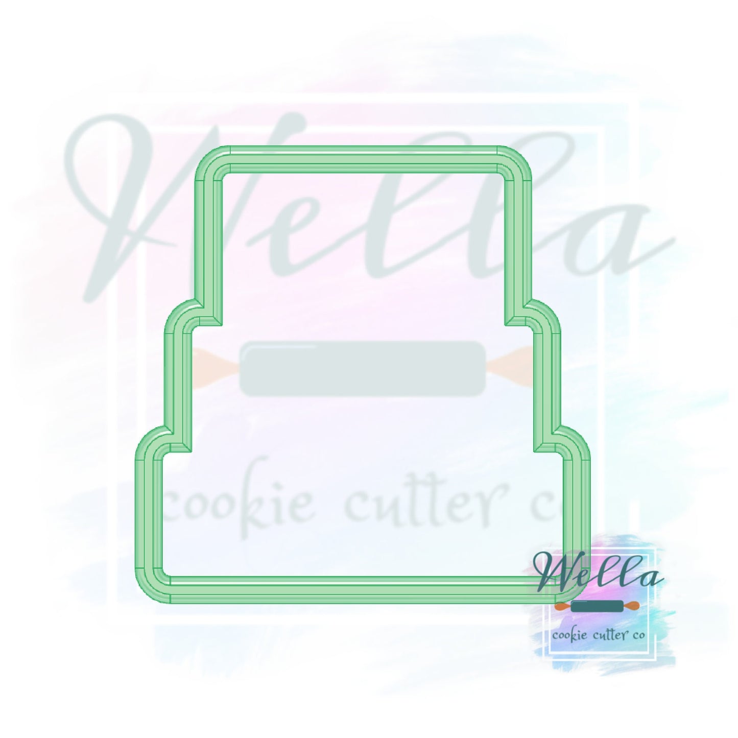 Stacked Suitcases Cookie Cutter, Travel Cookie Cutter