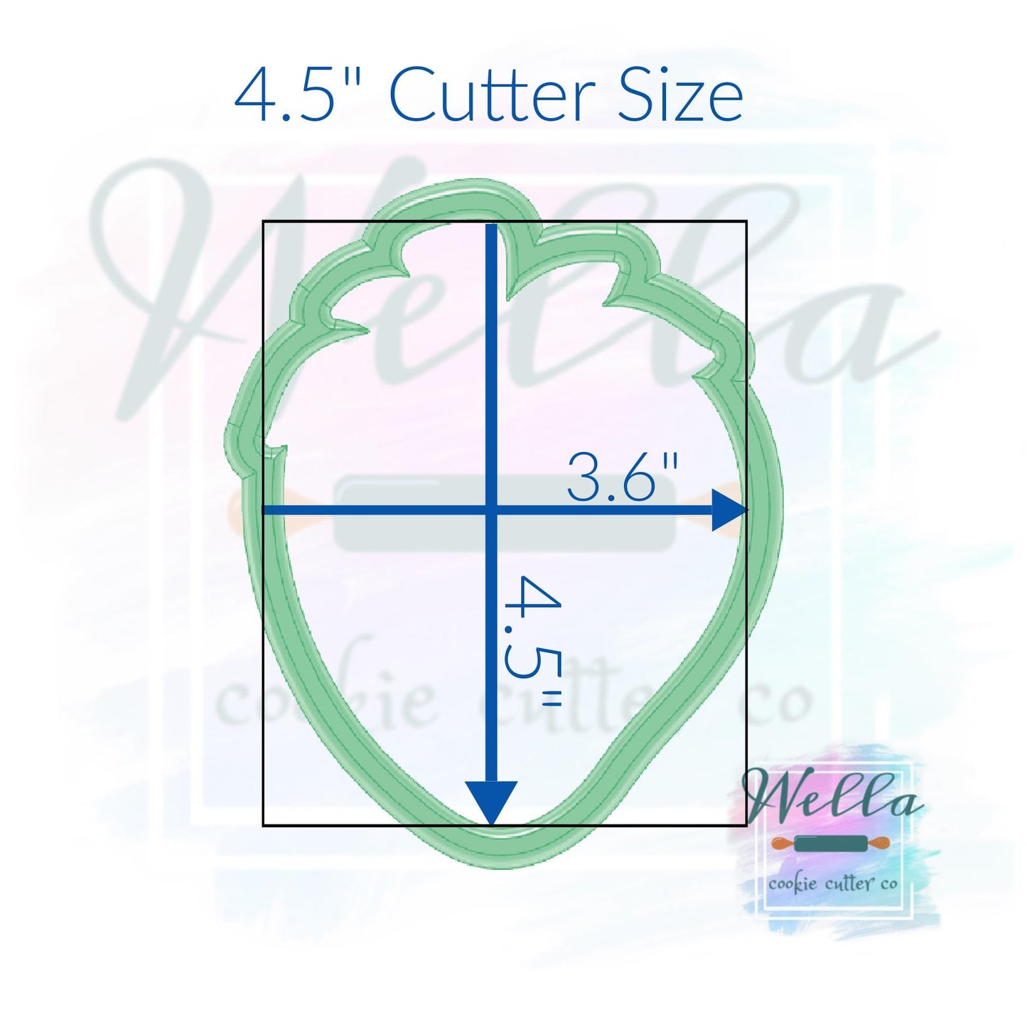 Strawberry #2 Cookie Cutter