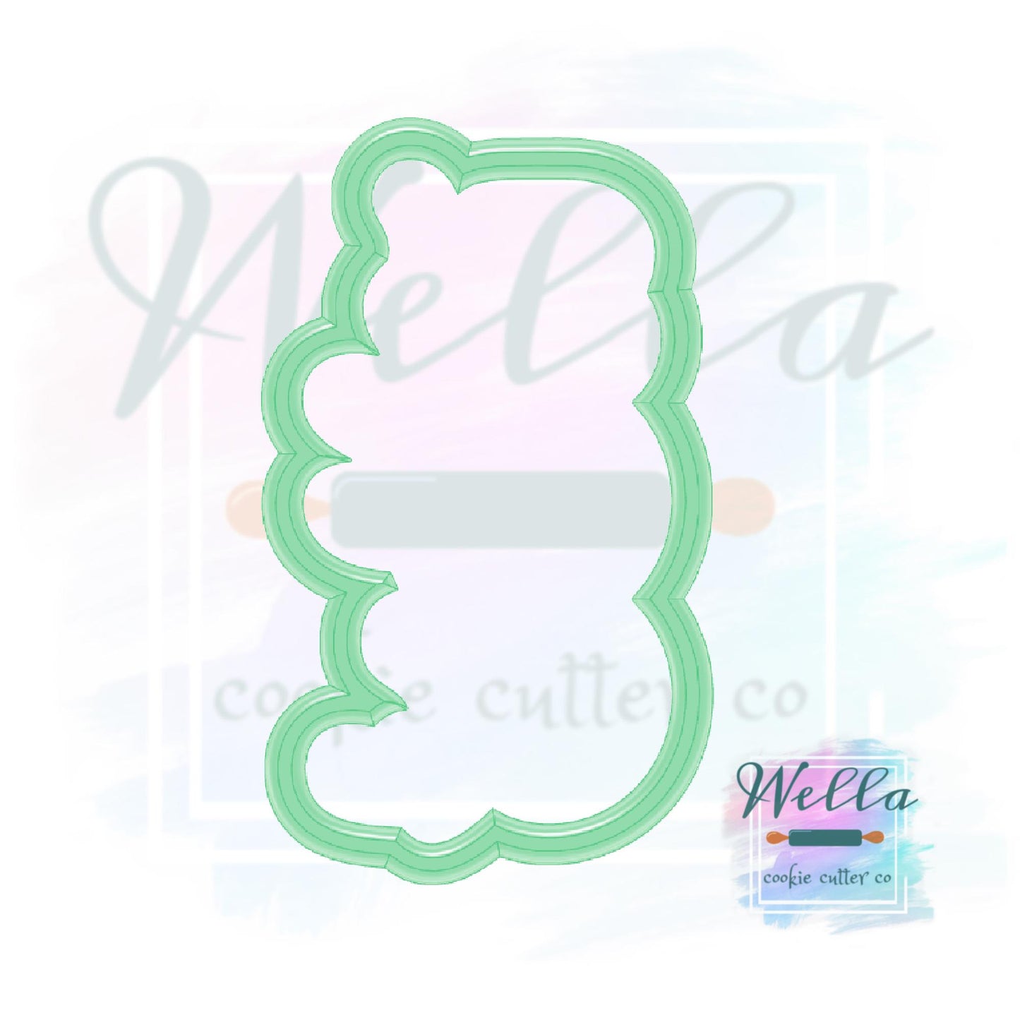 hello BOO Text Cookie Cutter with Optional Stencil, Halloween Cookie Cutter