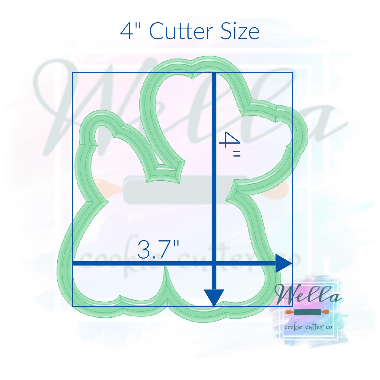 Balloon Dog Cookie Cutter with Optional Stencil