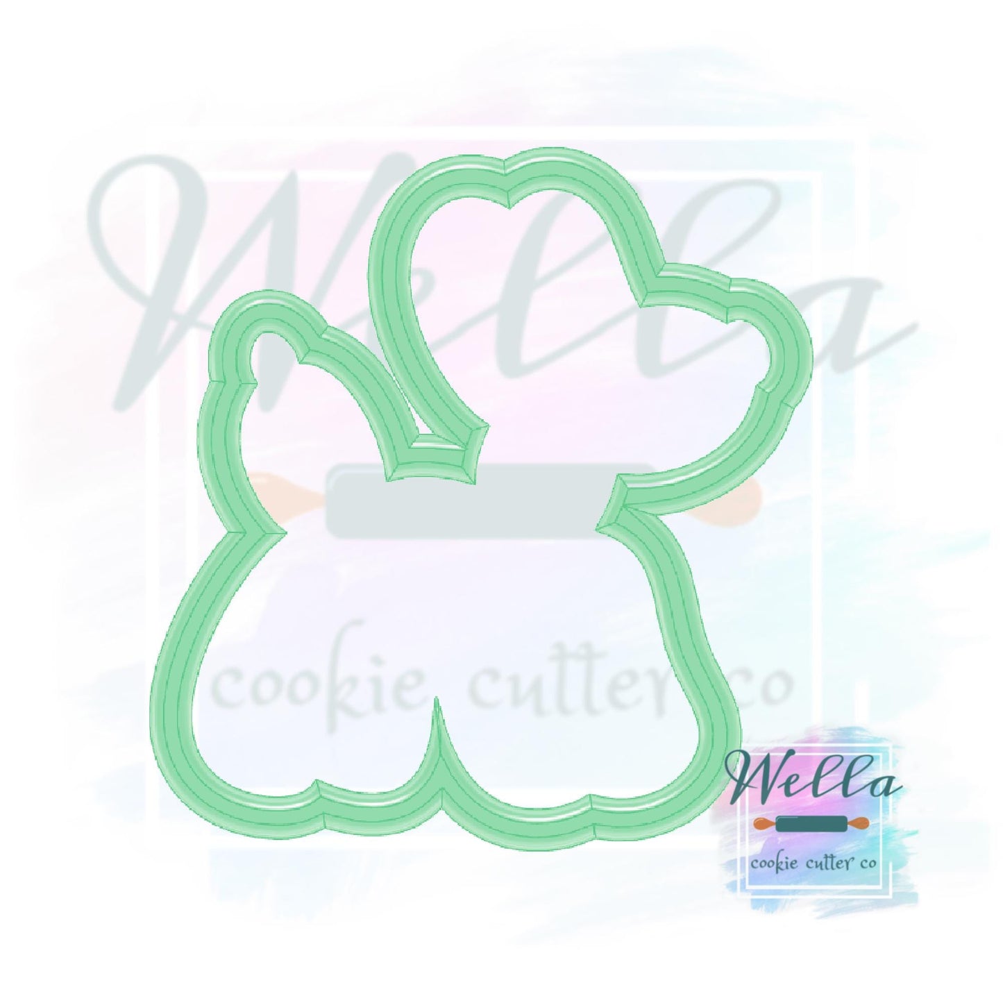 Balloon Dog Cookie Cutter with Optional Stencil