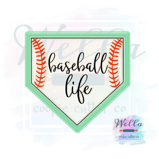Baseball Home Plate Cookie Cutter, Sports Cookie Cutter