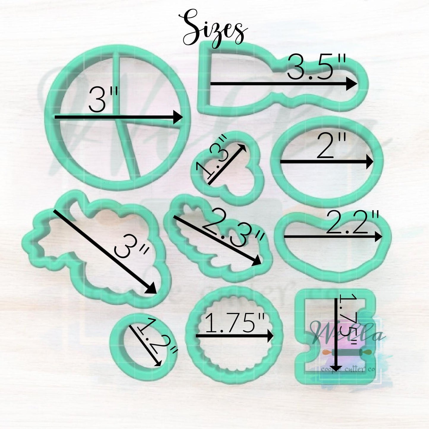 Charcuterie Set of 10 Cookie Cutters
