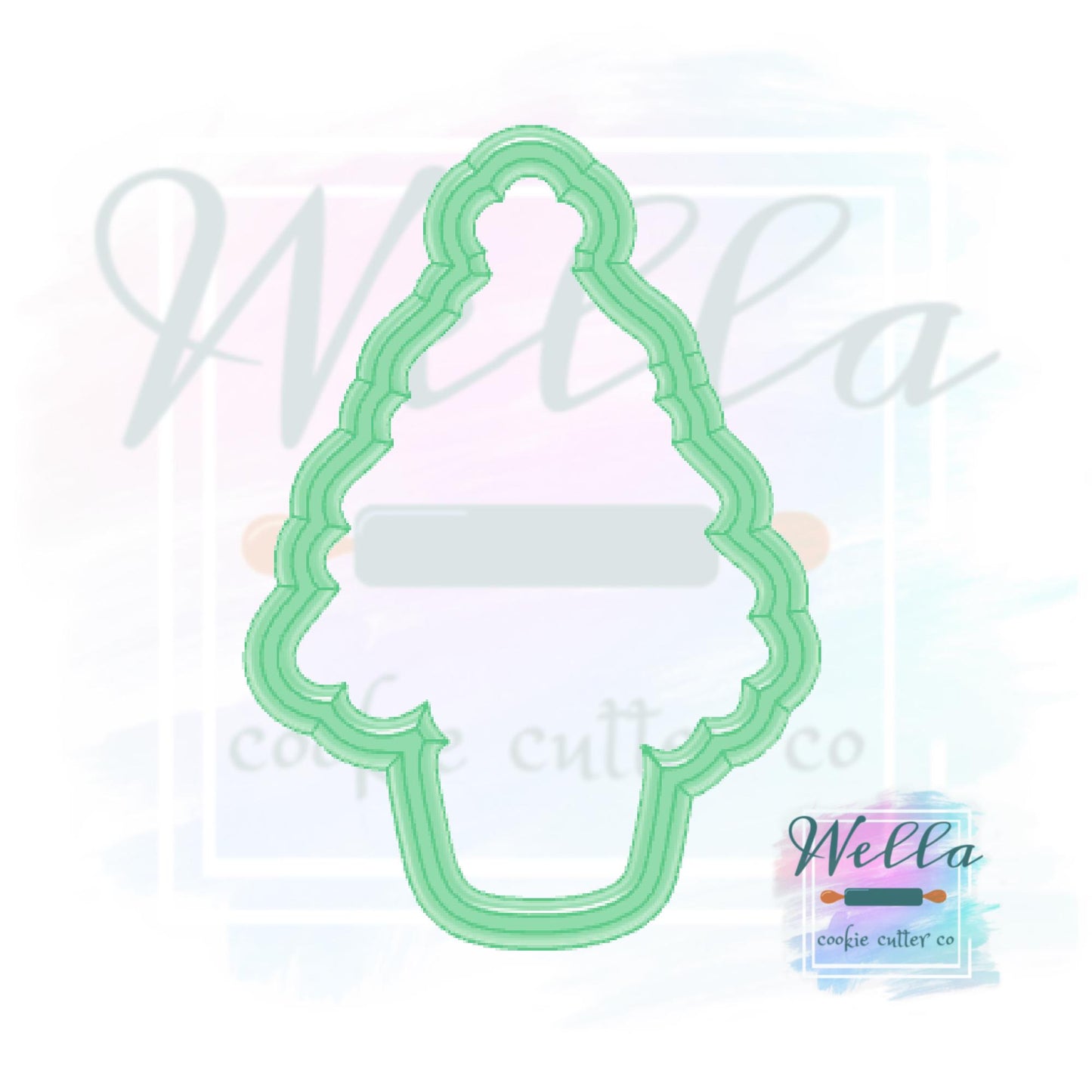 Christmas Tree in Pot Cookie Cutter