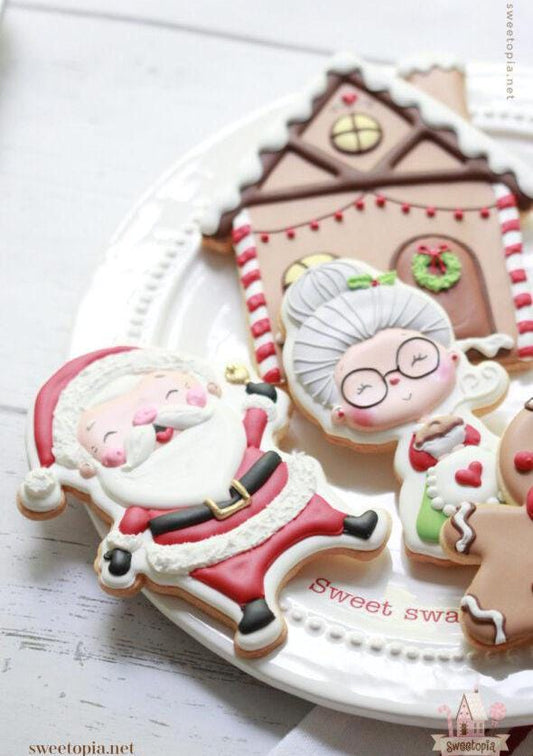 Santa Cookie Cutter, Santa Ringing Bell Cookie Cutter, Christmas Cookie Cutter, Santa Clause Cookie Cutter