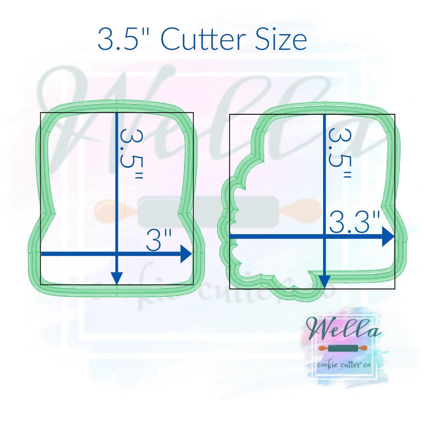 Wedding Ring Box Cookie Cutter - Simple or Floral Option
