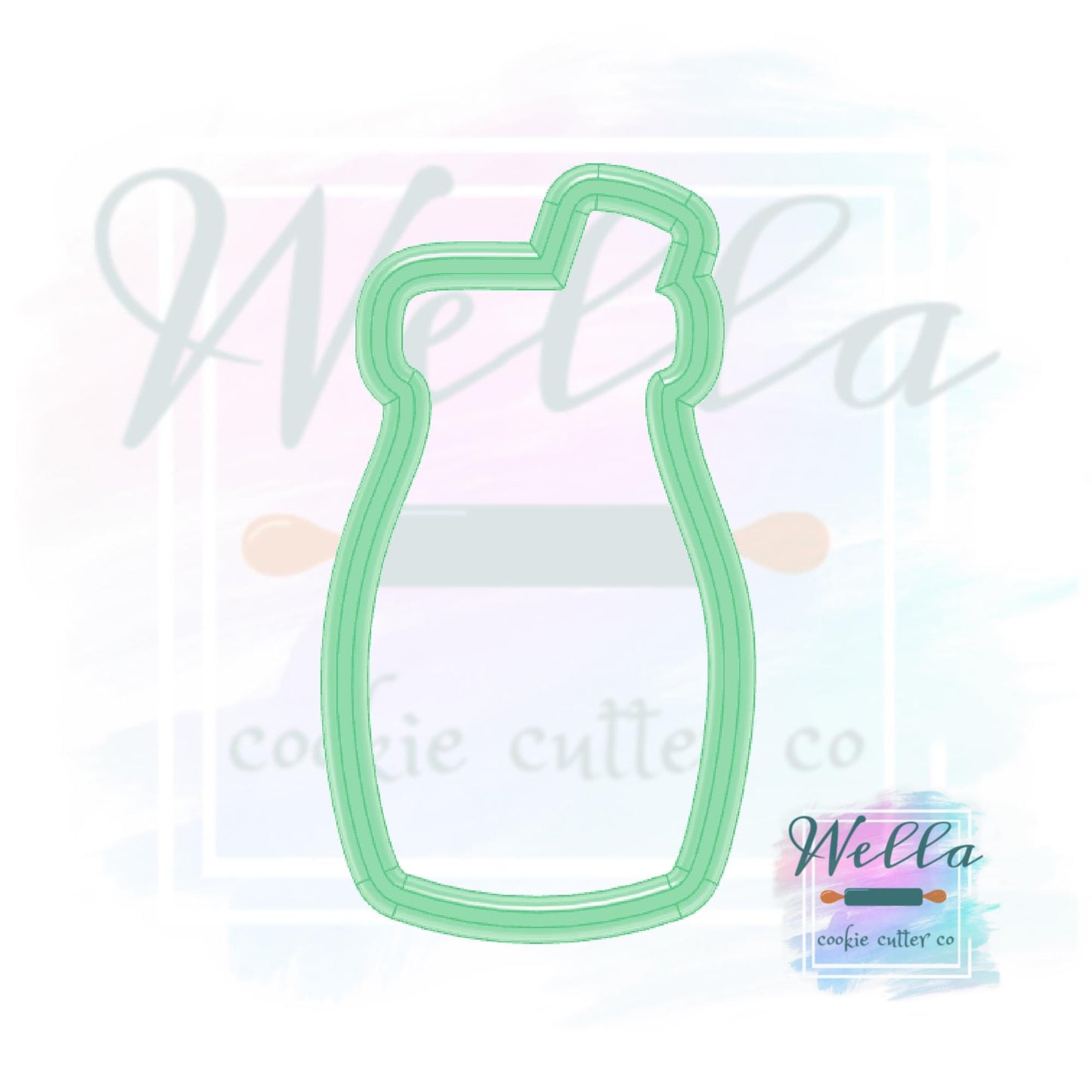 Milk Bottle with Straw Cookie Cutter