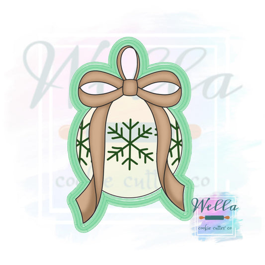 Ornament with Long Bow Cookie Cutter