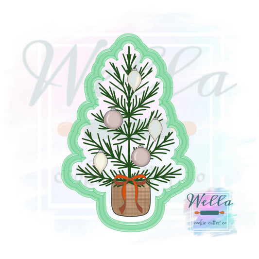 Pine Tree in Basket Cookie Cutter