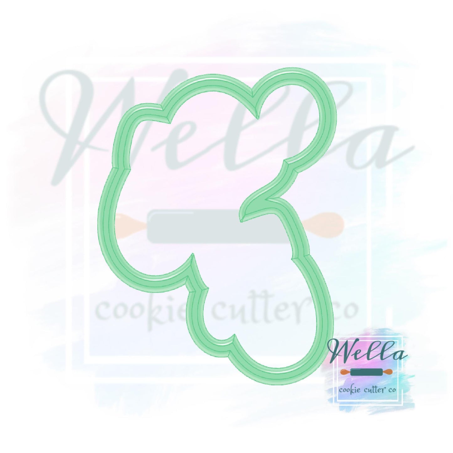 Mittens Tied Together Cookie Cutter