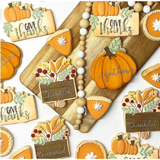 Fall Name Plaque Cookie Cutter, Fall Plaque Cookie Cutter, Name Plaque Cutter, Text Plaque Cookie Cutter, Thanksgiving Cookie Cutter