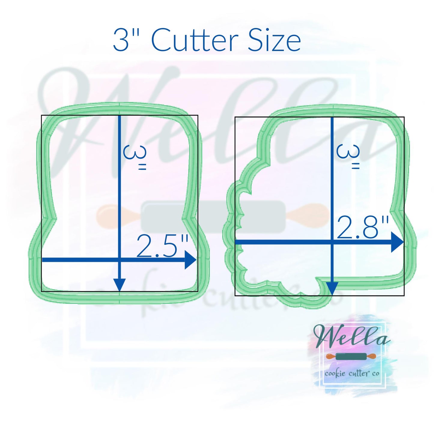 Wedding Ring Box Cookie Cutter - Simple or Floral Option