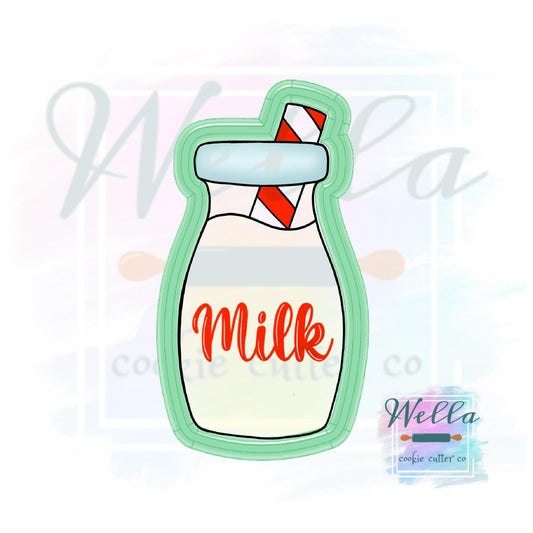 Milk Bottle with Straw Cookie Cutter
