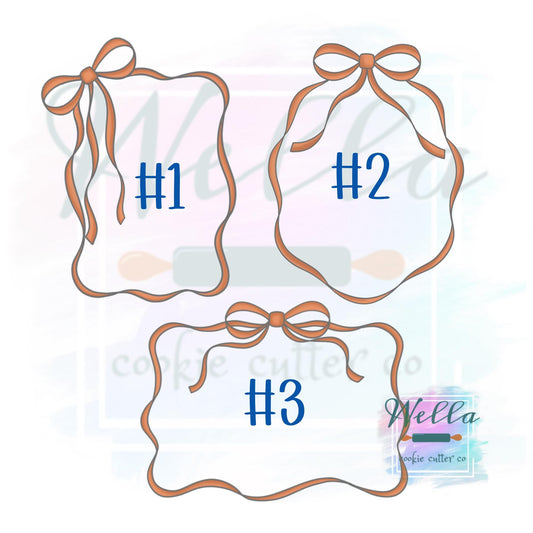Ribbon Plaque Set Cookie Cutters - Set of 3