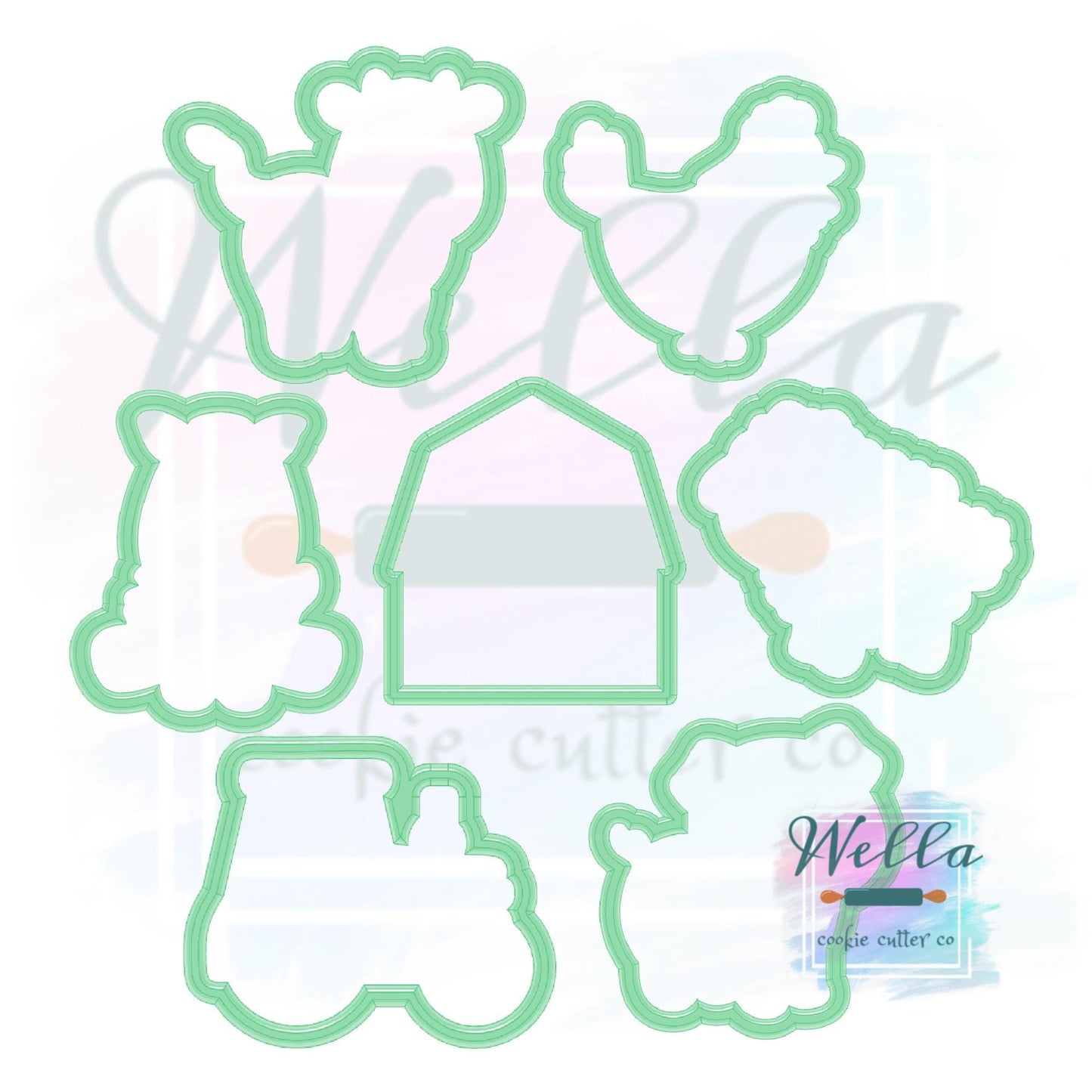Farm Set Cookie Cutters