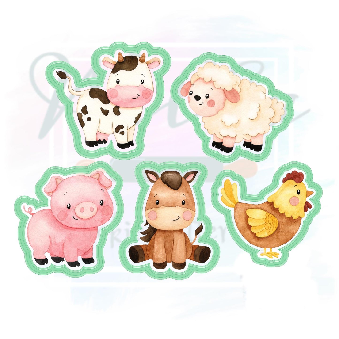 Farm Set Cookie Cutters