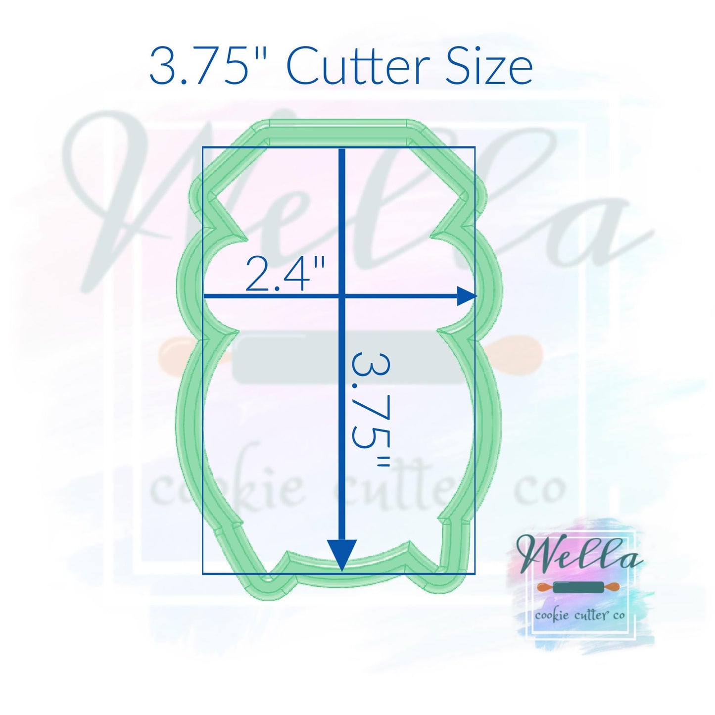 Wedding Ring with Long Bow Cookie Cutter