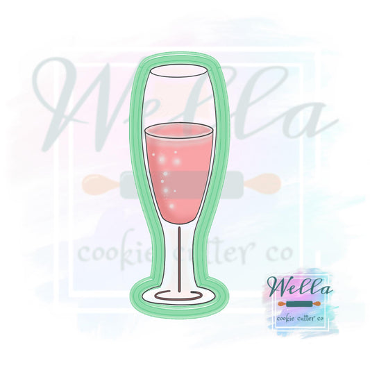 Champagne Glass Skinny Cookie Cutter