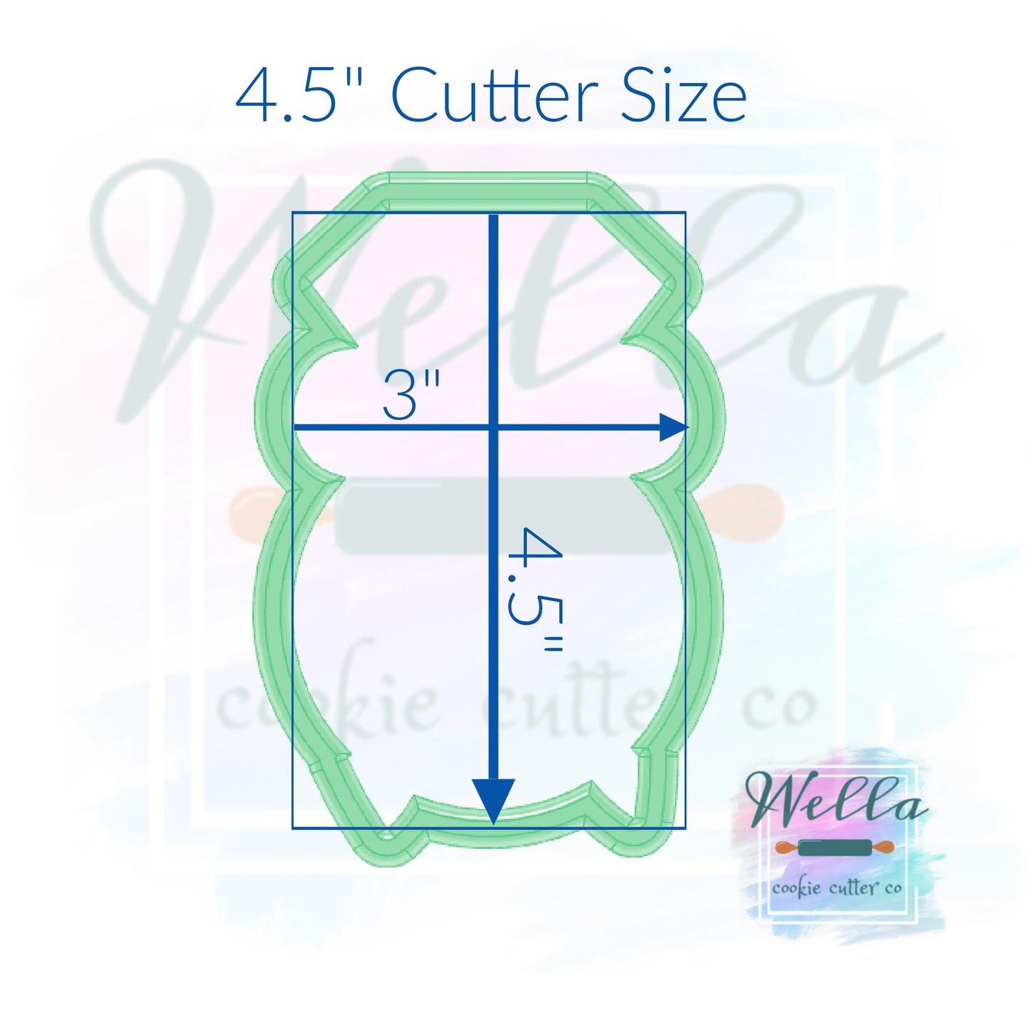 Wedding Ring with Long Bow Cookie Cutter